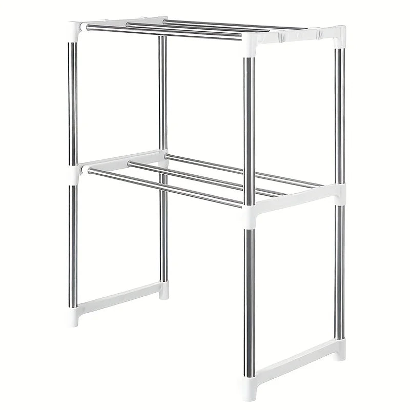Adjustable Stainless Steel Microwave Oven Shelf