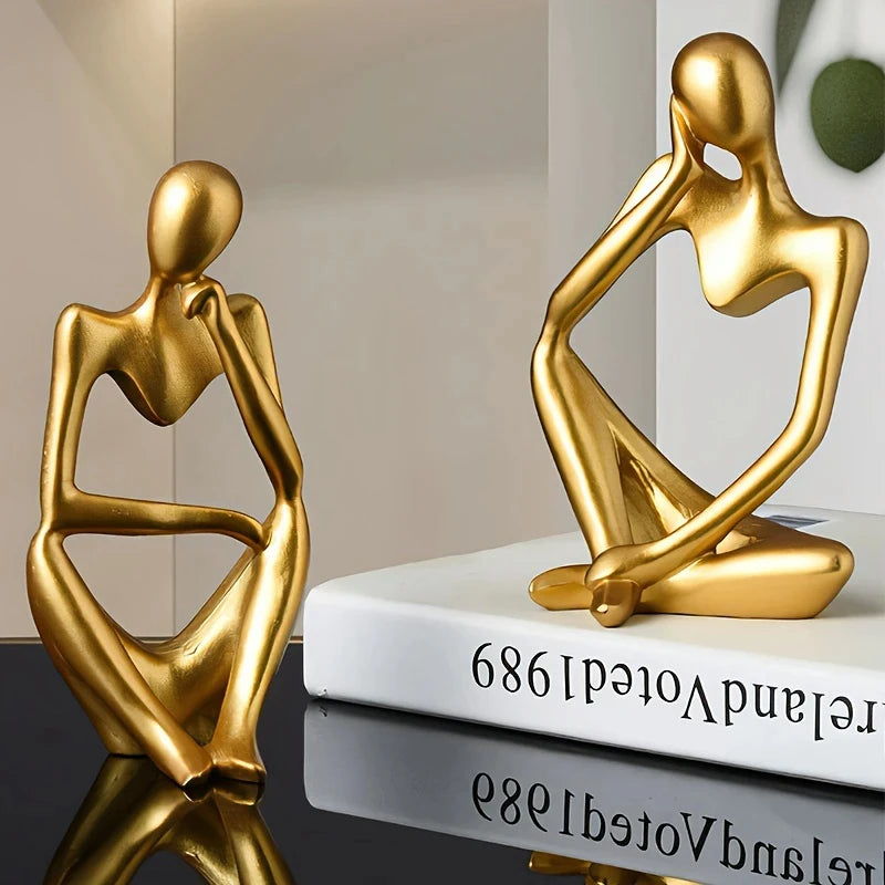 Abstract Thinker Statue Resin Figurine