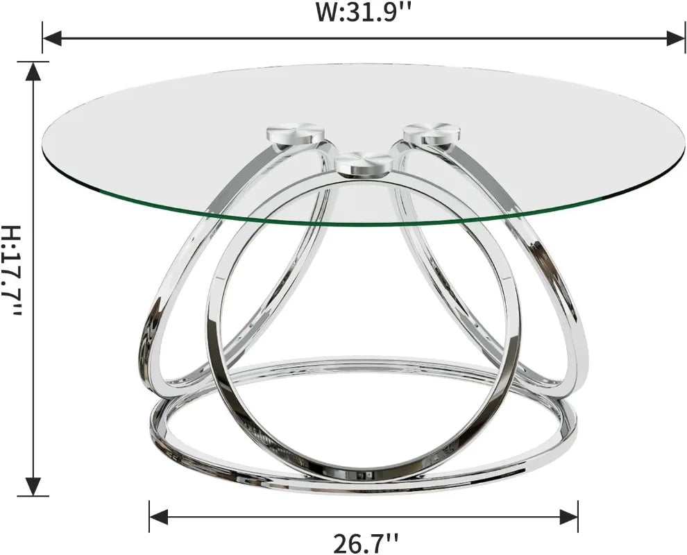 O&K FURNITURE Round Coffee Table