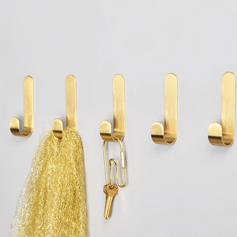 Bathroom Brass Wall Hooks