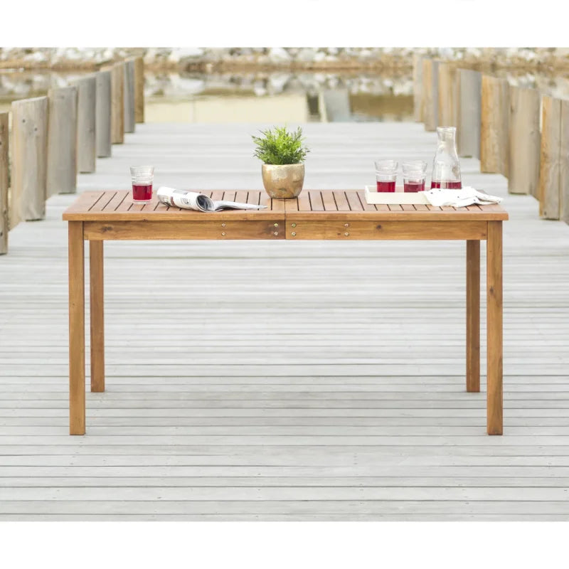 Acacia Wood Patio Dining Table
