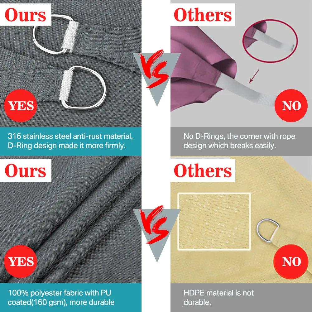 Waterproof Sun Shelter Sunshade Protection