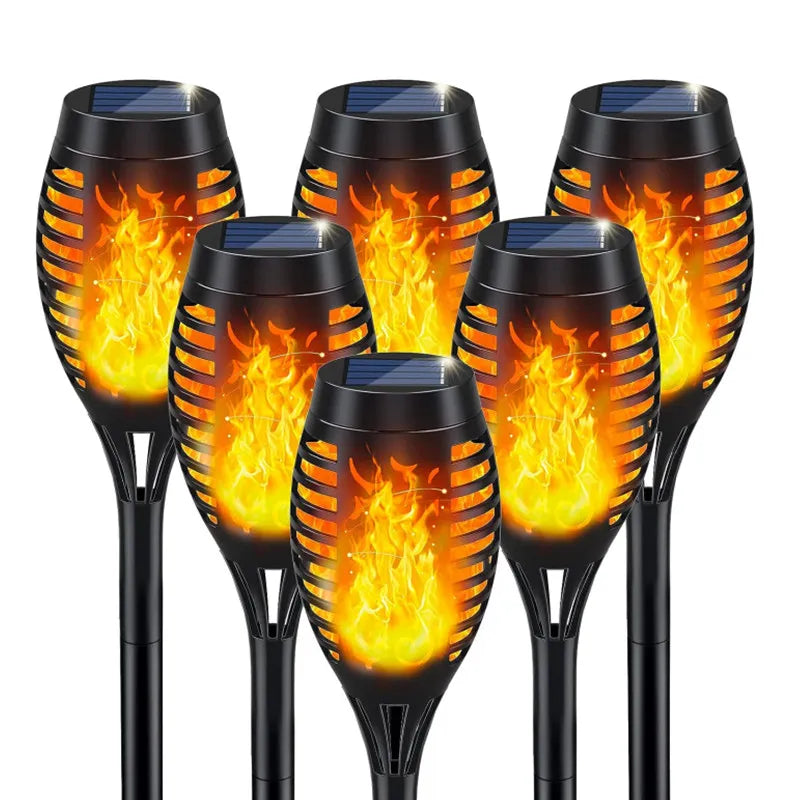 Waterproof Solar Powered Outdoor Torch Lights
