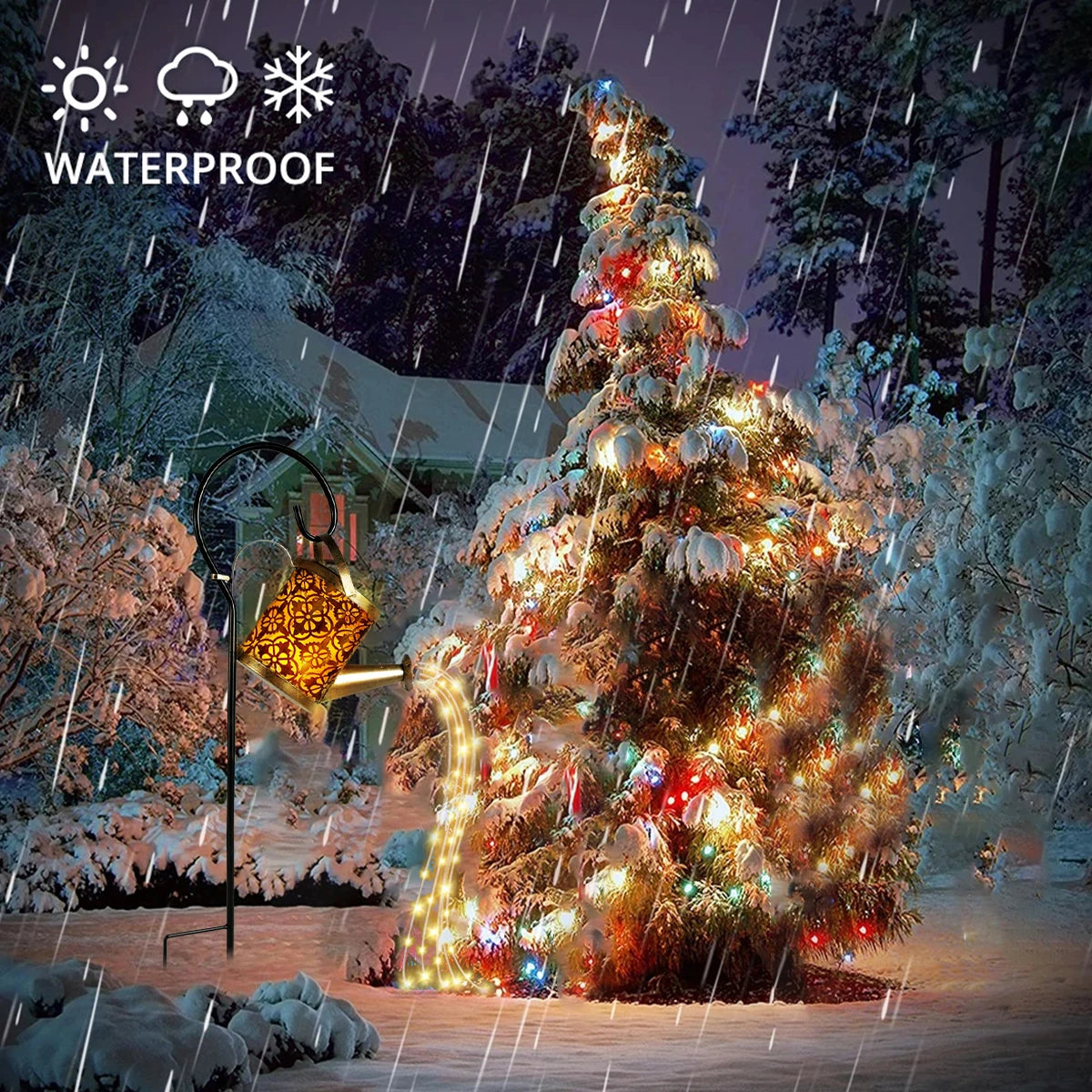 Solar Lanterns Watering Can Light