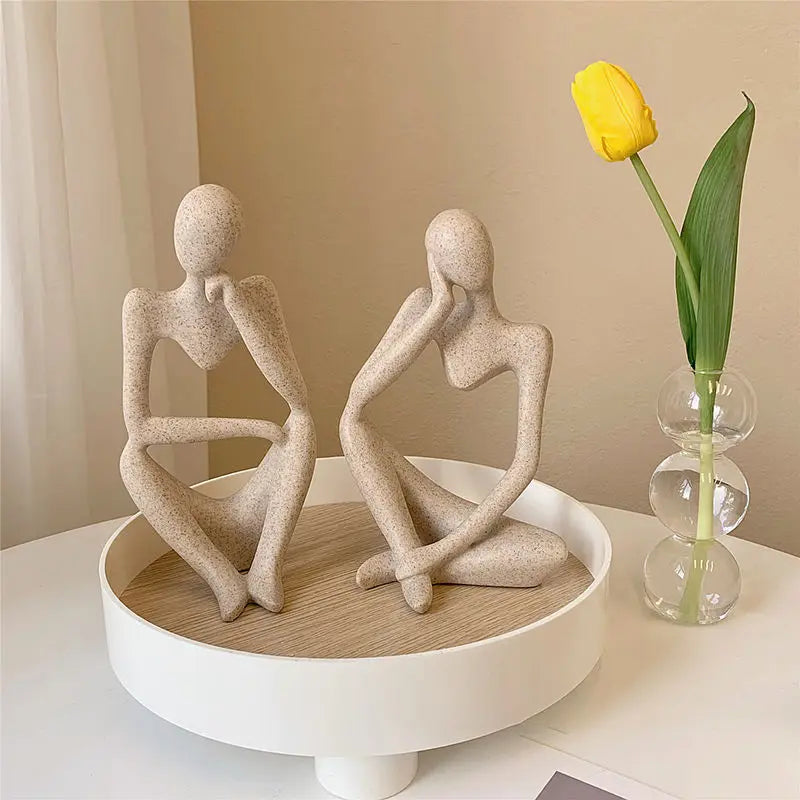 Abstract Thinker Statue Miniature