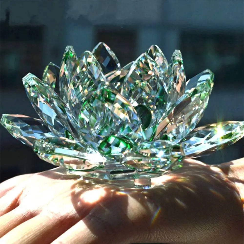 Crystal Lotus Flower Figurine