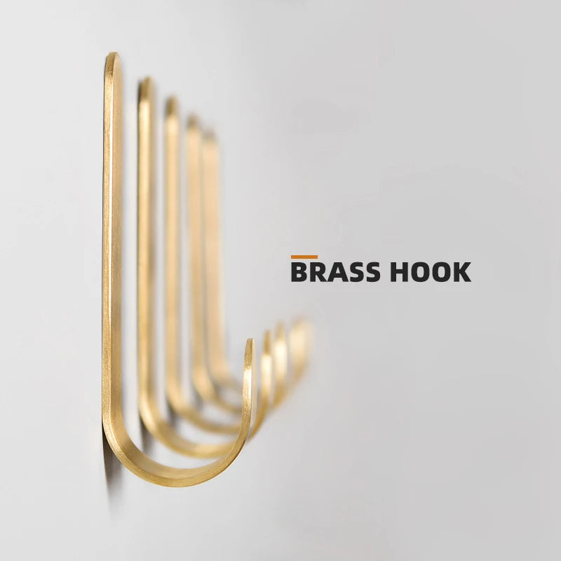 Bathroom Brass Wall Hooks