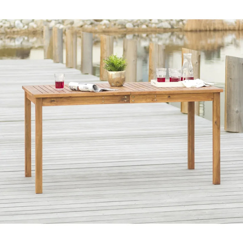 Acacia Wood Patio Dining Table
