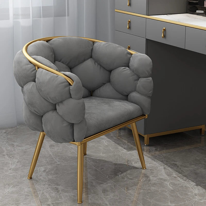 Upholstered Backrest Luxury Chairs