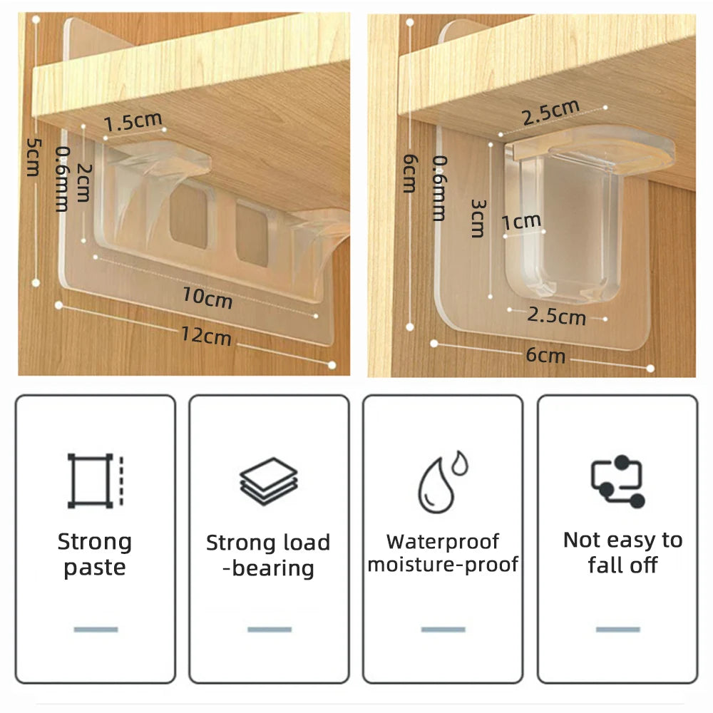 Adhesive Shelf Support Closet