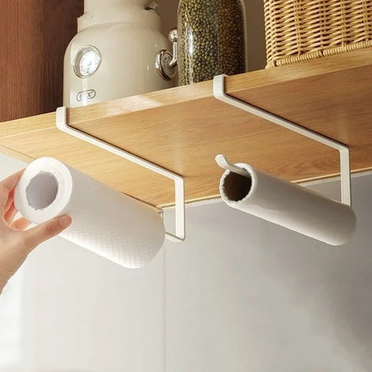 Home Tissue Towel Rack Wall Hanging Shelf Kitchen Organizer