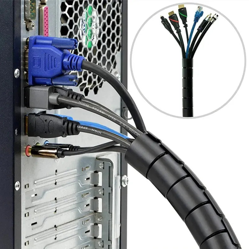 Flexible Spiral Cable Organizer
