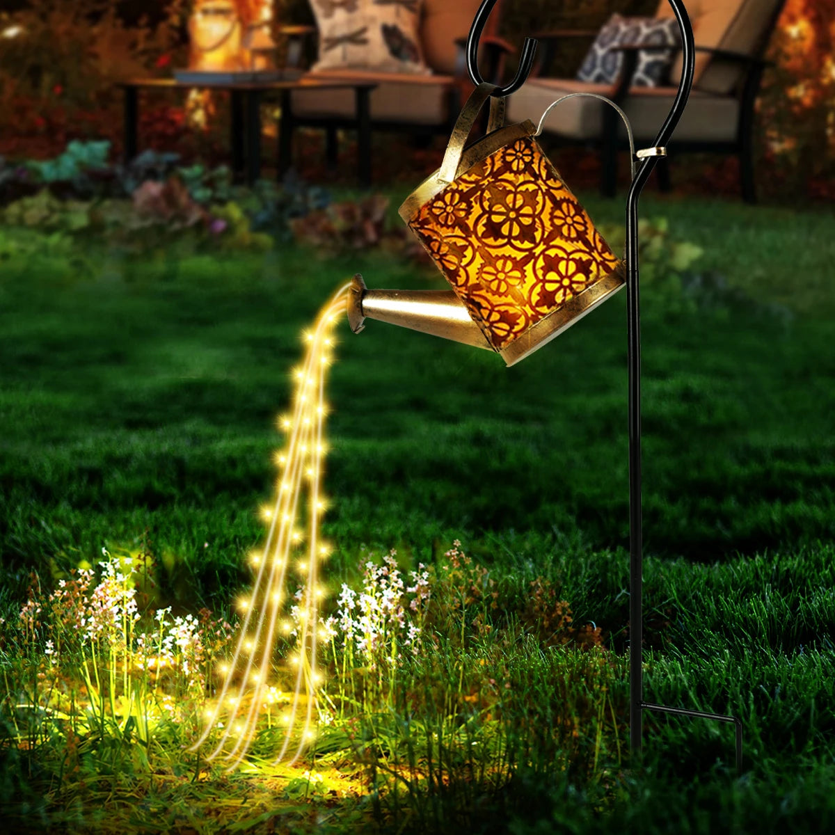 Solar Lanterns Watering Can Light