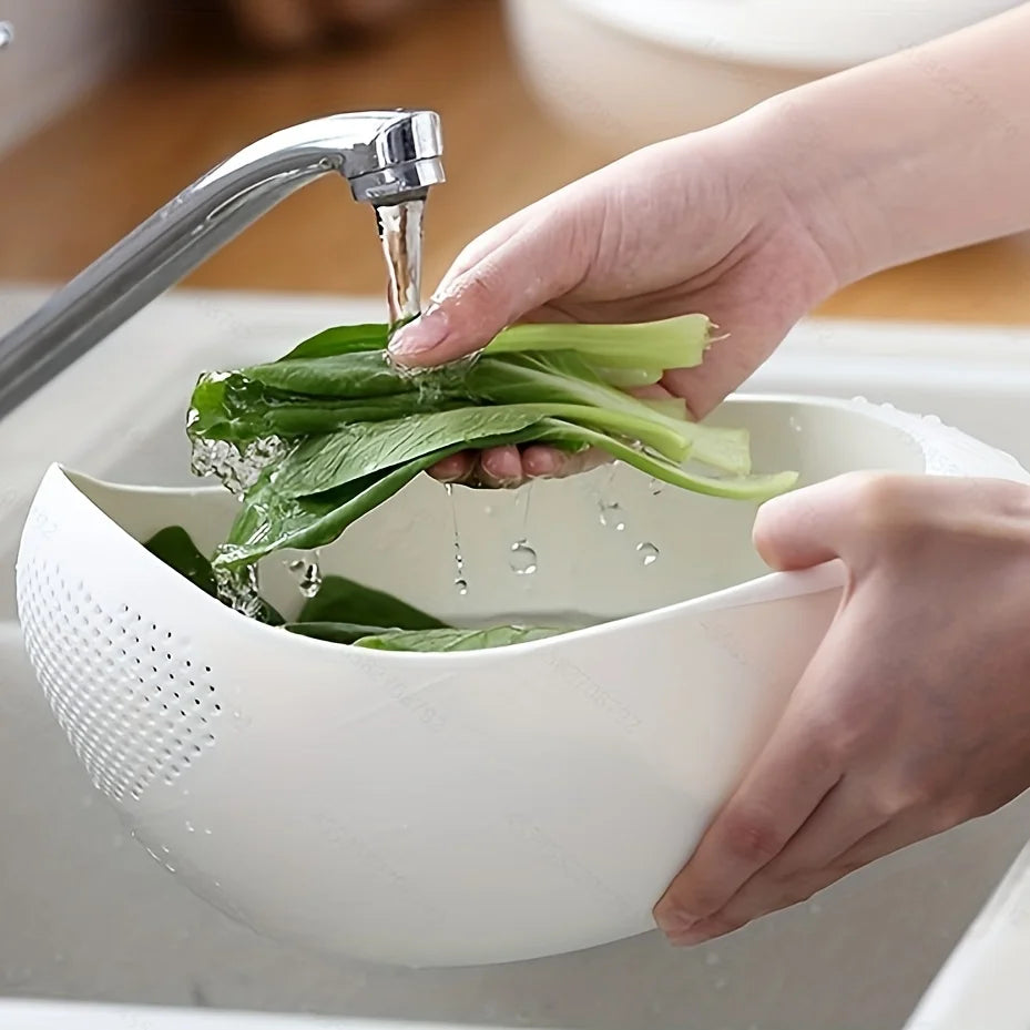 Rice Drainage Basket: Multi-purpose Kitchen Sieve for Fruits and Vegetables