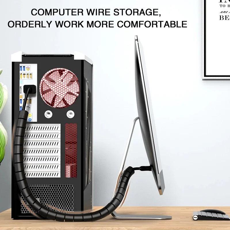 Flexible Spiral Cable Organizer