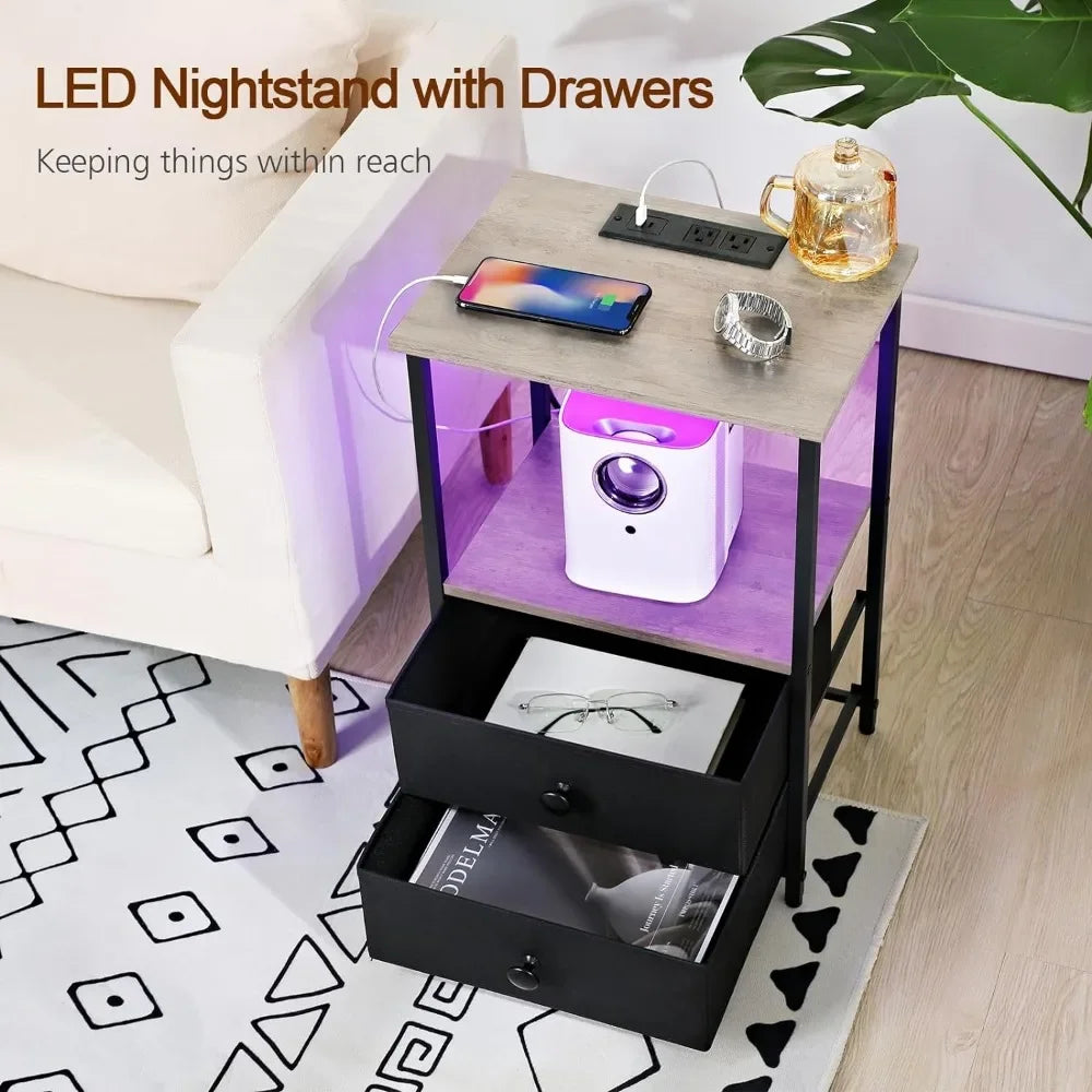 Modern Nightstand End Tables