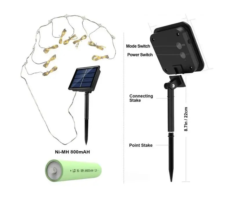 Solar Power Patio Umbrella Lights